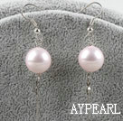 dangling style 12mm dyed baby face color sea shell beads earrings