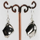 Lovely Irregular Shape Ccb Silver Like Dangle Earrings With Fish Hook