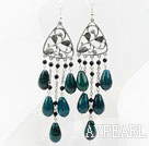 Wholesale New Style Black Agate and Phoenix Stone Earrings