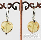 dangling style red manmade rhinestone earrings