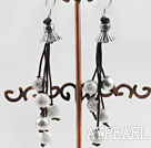 lovely silver color Grinding ball earrings
