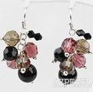 Wholesale Assorted Multi Color Crystal and Black Agate Earrings