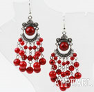 Fashion Loop Chain Style Round Alaqueca Dangle Earrings With Fish Hook