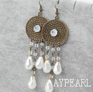 Wholesale Assorted Opal Crystal Earrings with Bronze Accessories