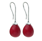 Classic Design Drop Shape Red Seashell Beads Earrings