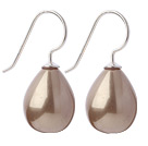 Classic Design Drop Shape Golden Color Seashell Beads Earrings