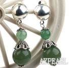New Design Aventurine Dangle Clip Earrings