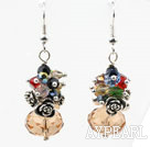 Wholesale Assorted Multi Color and Amber Color Manmade Crystal Earrings