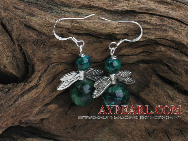 Charm Style Phoenix Stone Earrings with Wing Accessories