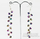 Lovely Colorful Manmade Crystal Knit-Wired Dangle Earrings