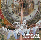 Wholesale Fashion Transparent Crystal Opal Moonstone Hoop Earrings With Fish Hook