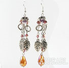 Wholesale New Design Dangle Style Crystal Long Earrings
