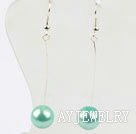 dangling style drop shape black crystal earrings