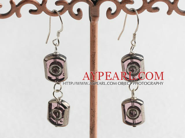 Lovely Glass Beads Dangle Earrings With Fish Hook