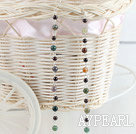 Nice Long Style Garnet And Indian Agate Loop Dangle Earrings With Fish Hook