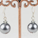 Wonderful Austrian Crystal Seashell Bead Drop Earrings With Fish Hook