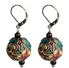 Simple Style Beautiful Vintage Cloisonne Ball Earrings