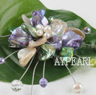 wedding jewelry admirably colorful pearl and shell flower brooch
