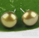 Bronze Color Pearl Studs