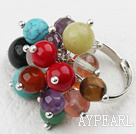 Wholesale Classic Design Assorted Multi Stone and Crystal Adjustable Ring