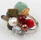 Wholesale Classic Design Assorted Multi Stone Adjustable Ring