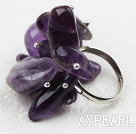 Wholesale Classic Design Assorted Amethyst Adjustable Ring