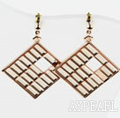 Rhombus Shape Gold Plated Hypoallergenic Studs Earrings
