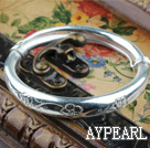Fashion Style Sterling Silver(99.9% Silver) Bangle (With the Pattern of Plum Blossom )