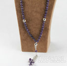 prayer beads, 10mm amethyst ball necklace/bracelet  rosary