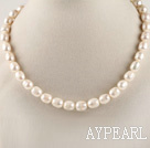 favourite 15.7 inches 11-12mm natural white baroque pearl necklace