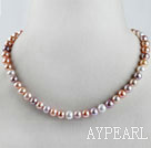 favourite 15.7  inches 10-11mm natural colors round pearl necklace