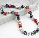 Classic Design Multi Color Screw Pearl Necklace