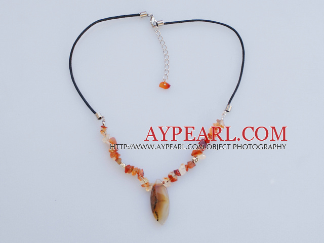 lovely agate necklace with extendable chain