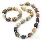 Fashion Fresh Water Pearl Ancient Jade Necklace Bracelet Set