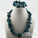 Wholesale Big style phoenix stone set(necklace and matched bracelet)