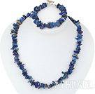 lapis set( necklace and bracelet) with toggle clasp