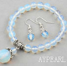 Wholesale Classic Design Opal Set ( Beaded Bracelet and Matched Earrings )