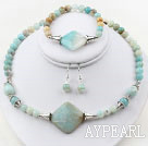 Wholesale Amazon Stone Set ( Necklace Bracelet and Matched Earrings )