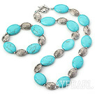 18*25mm turquoise set( necklace, bracelet) with moonlight clasp