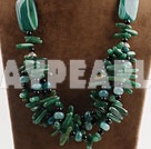 big hit Africa aventurine and green agate neckalce