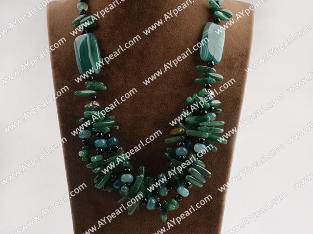 big hit Africa aventurine and green agate neckalce