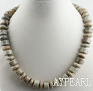 Picasso picture gemstone necklace with moonlight clasp