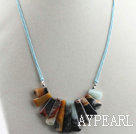 Wholesale 17.7 inches lovely amazon stone necklace with extendable chain