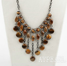 admirably tiger eye necklace with extendable chain