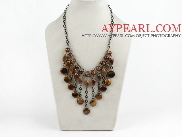admirably tiger eye necklace with extendable chain