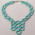 Fashion Style Turquoise Knot Necklace