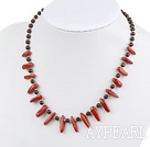 Wholesale Garnet and red jasper necklace with lobster clasp