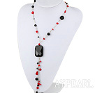 Wholesale 23.5 inches coral and agate Y shaped necklace