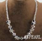 17.7 inches lovely crystal necklace with lobster clasp