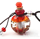 Wholesale Simple Style Common Shape Colored Glaze Perfume Bottle Pendant Necklace (Color Random and The Thread Can Be Adjusted)